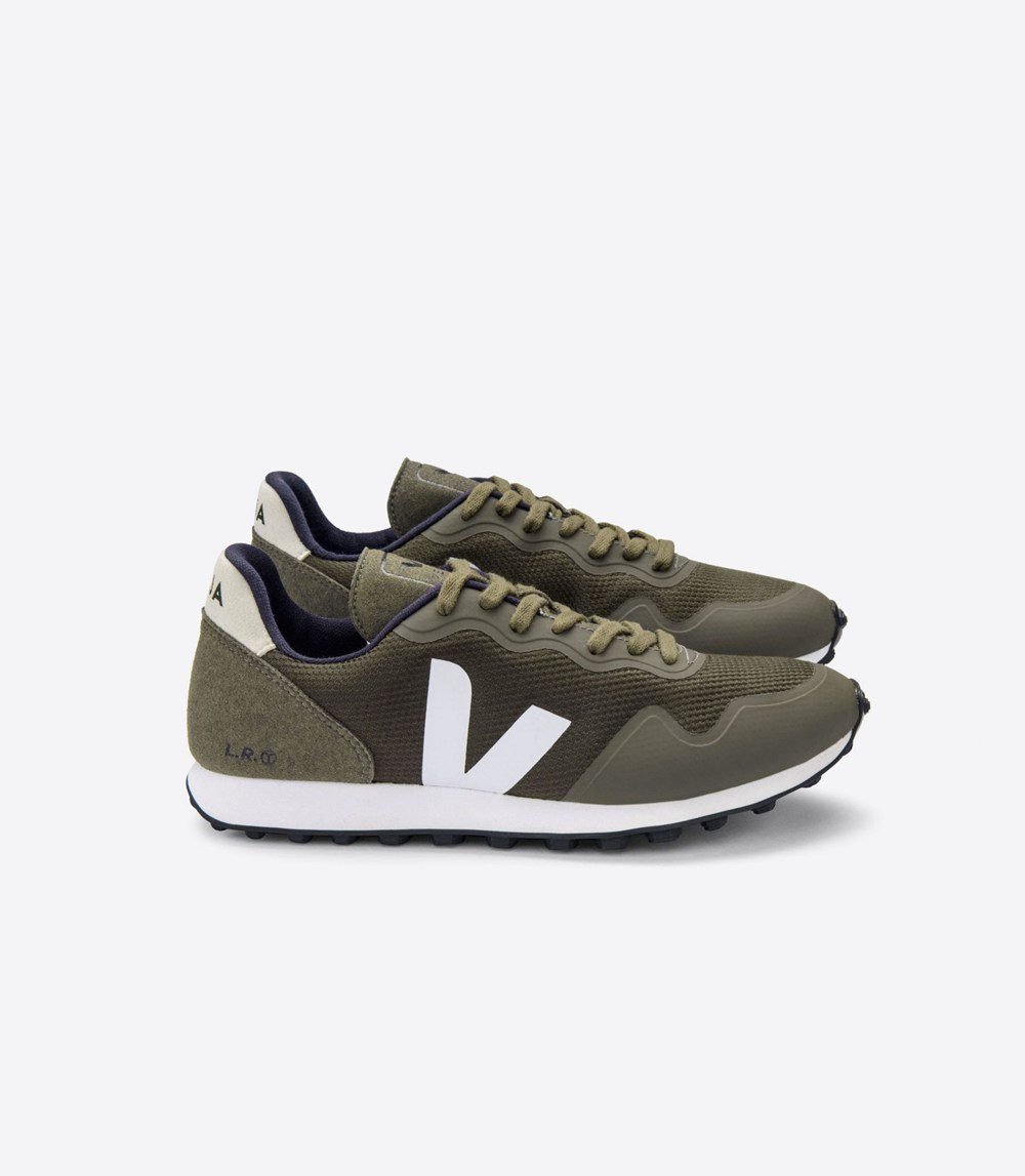 Veja Sneakers Mens - Sdu B-mesh - Olive/White/Beige - 3269NZHWA